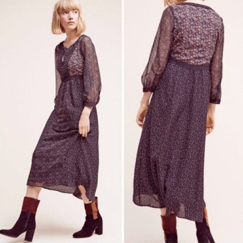 Floreat Anthro Countryside Maxi Dress